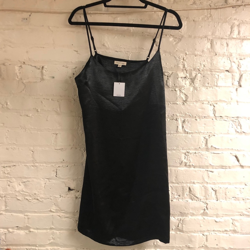 NWT Urban Outfitters Black Slip Dress